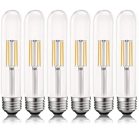 Luxrite T9 Tube LED Light Bulbs 5W 60W Equivalent 500LM 3000K Soft White Dimmable E26 Base, 6PK LR21654-6PK